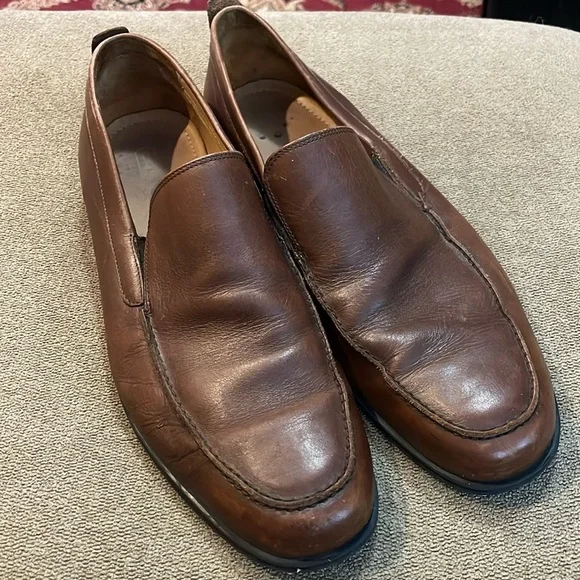 Coach | Shoes | Coach Corbin Brown Leather Casual Slip On  display picture 2